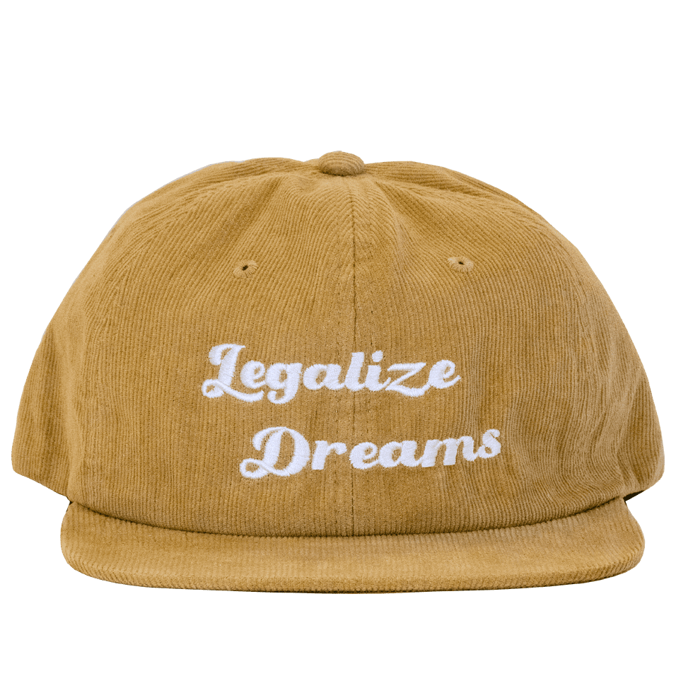 Legalize Dreams Corduroy Hat Khaki